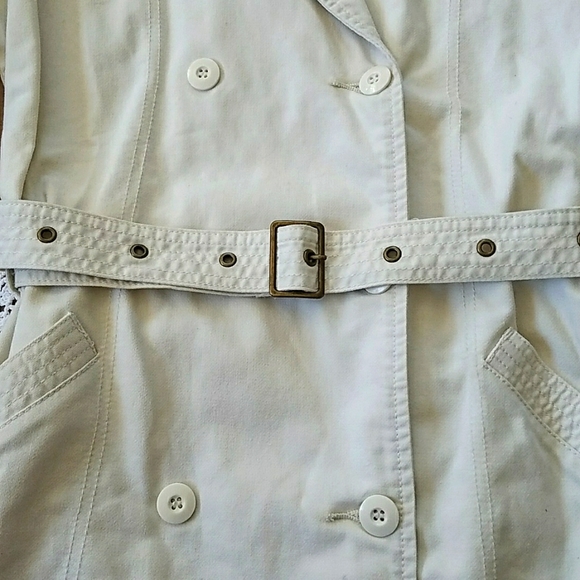 Vintage 90s Billabong Light Spring Trench Coat - Picture 5 of 12